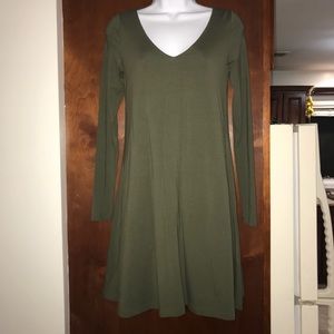 green boho express dress